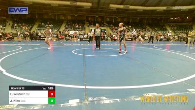 101 lbs Round Of 16 - Easton Weidner, 2TG vs Jett Kline, Cowboy Wrestling Club