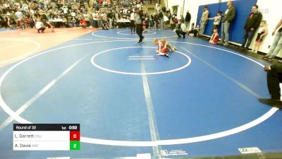 46 lbs Round Of 32 - Liam Garrett, Collinsville Cardinal Youth Wrestling vs Achilles Davie, Salina Wrestling Club