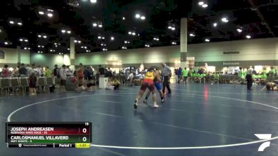 195 lbs Round 2 (6 Team) - Joseph Andreasen, Nebraska Wave Hogs vs Carlosmanuel Villaverde, Indy Giants