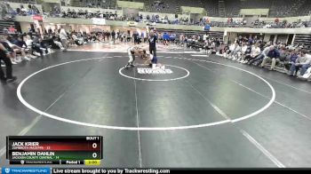 126 lbs Round 1 (4 Team) - Jack Krier, Zumbrota-Mazeppa vs Benjamin Dahlin, Jackson County Central