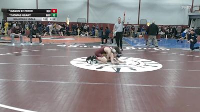 106 lbs Quarterfinal - Mason St Peter, Monument Mountain vs Thomas Geary, Hanover