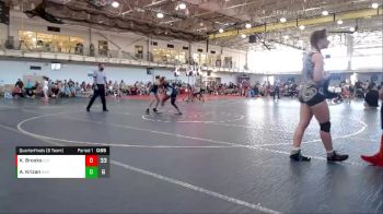 127 lbs Quarterfinals (8 Team) - Anna Krizan, Beast Mode Green vs Kamilah Brooks, Carolina Cross-Face