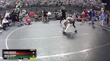 105 lbs Semis & 1st Wrestleback (8 Team) - Gage Grizzle, Kansas Copperhead vs Nicco Folino, Team Oregon