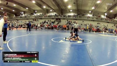 60 lbs Cons. Round 5 - Liam Barton, Blue Pride Wrestling Club-AAA vs Charles Benwell, Wentzville Wrestling Federation-AAA