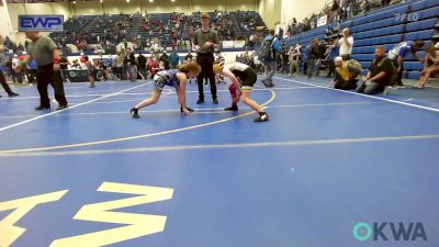 97-102 lbs Rr Rnd 4 - Kylah Rumbaugh, Tecumseh Youth Wrestling vs Sophie Brown, Choctaw Ironman Youth Wrestling