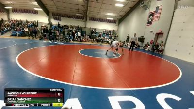 120B Semifinal - Jackson Winieckie, Spearfish vs Brian Sanchez, Campbell County