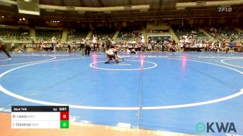 100 lbs Final - Braxton Lewis, Noble Takedown Club vs Iris Cisneros, Skiatook Youth Wrestling