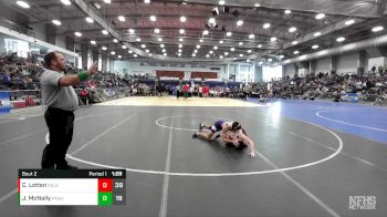 132 lbs Round 2 (3 Team) - Chris Lotten, Port Jefferson vs Joe McNally, Pearl River Sr HS