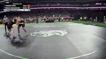 D4-285 lbs Champ. Round 1 - Connor Ortiz, Charlevoix vs Brock Woodhouse, Marcellus