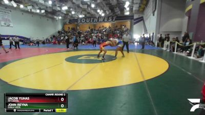 165 Boys Champ. Round 2 - Jacob Yuhas, Mt Carmel vs John Reyna, Chula Vista