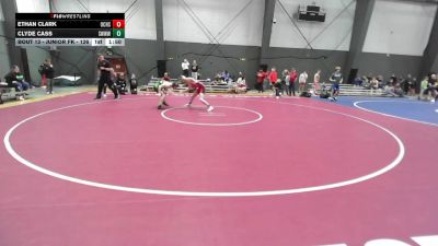 Junior FK - 126 lbs Champ. Round 1 - Ethan Clark, Oregon City High School Wrestling vs Clyde Cass, South West Washington Wrestling Club