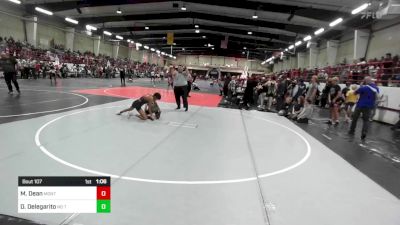 106 lbs Quarterfinal - Mathieu Dean, Monte Vista Takedown Club vs Devin Delegarito, No Team