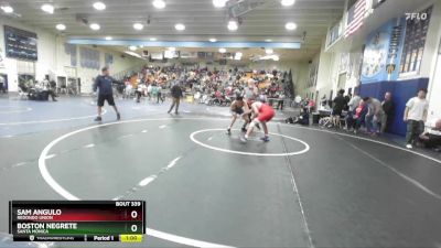 150 lbs Cons. Round 2 - Boston Negrete, Santa Monica vs Sam Angulo, Redondo Union