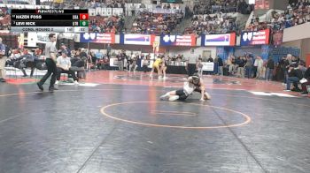 A - 110 lbs Cons. Round 2 - Levi Nick, Libby / Troy vs Hazen Foss, Sidney / Fairview