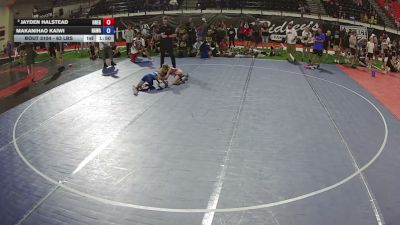 63 lbs Champ. Round 1 - Jayden Halstead, Oregon vs Makanihao Kaiwi, Hawaii