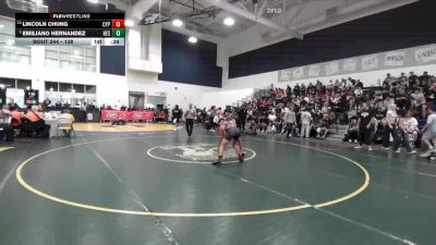 138 lbs Cons. Round 2 - Emiliano Hernandez, Hesperia vs Lincoln Chung, Cypress