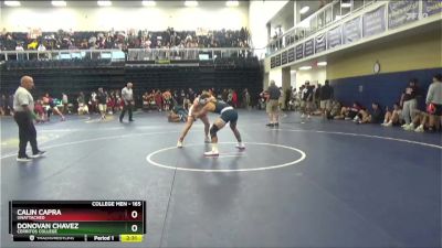 165 lbs Cons. Round 4 - Donovan Chavez, Cerritos College vs Calin Capra, Unattached