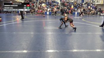 62 lbs Round Of 32 - Andrew Zuercher, Eagle W.C. vs Amazin Hall, Roundtree W.A.