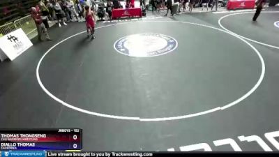 152 lbs Cons. Round 5 - Thomas Thongseng, Cali Warriors Wrestling vs Diallo Thomas, California