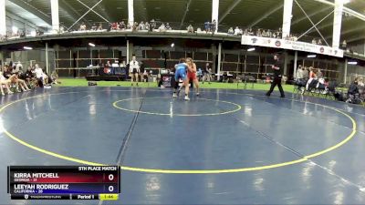 108 lbs Placement Matches (8 Team) - Kirra Mitchell, Georgia vs Leeyah Rodriguez, California