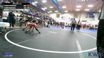 88 lbs Semifinal - Caiden Grizzard, Wagoner Takedown Club vs Caden Bowling, Blackwell Wrestling Club