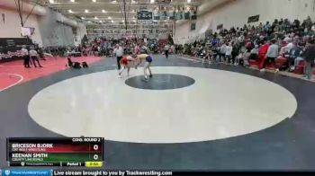 152 Boys Cons. Round 2 - Keenan Smith, County Line Rivals vs Briceson Bjork, Cry Wolf Wrestling