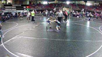 75 lbs Quarterfinal - Hudson Hebda, MWC Wrestling Academy vs Preston Wiehn, Humphrey St. Francis