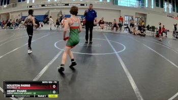 72 lbs Semifinal - Houston Parris, FullCircle vs Henry Pharis, Sniper Wrestling Academy