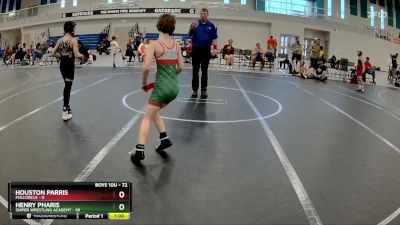 72 lbs Semifinal - Houston Parris, FullCircle vs Henry Pharis, Sniper Wrestling Academy