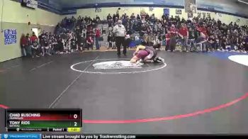 132 lbs Quarterfinal - Tony Rios, Kittitas vs Chad Busching, Okanogan