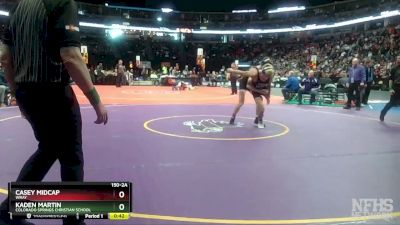 150-2A Cons. Semi - Casey Midcap, Wray vs Kaden Martin, Colorado Springs Christian School