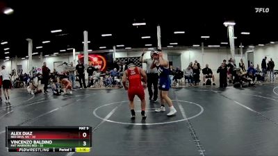 130 lbs Round 3 (4 Team) - Alex Diaz, Red Devil WC vs Vincenzo Baldino, Mat Warriors Red