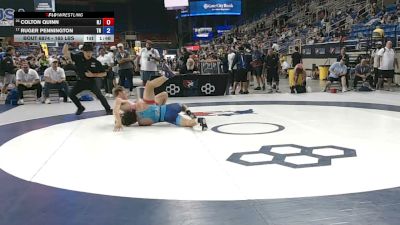 165 lbs Cons. Sub-quarters - Colton Quinn, New Jersey vs Ruger Pennington, Tennessee