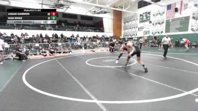 150 lbs Cons. Round 3 - Logan Hammon, Huntington Beach vs Ivan Rivas, El Dorado (Placentia)