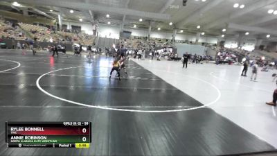 58 lbs Quarterfinal - Annie Robinson, North Alabama Elite Wrestling vs Rylee Bonnell, TWC