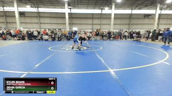 105 lbs Quarterfinal - Devin Garcia, Suples vs Kyler Beams, Sage Valley Middle School