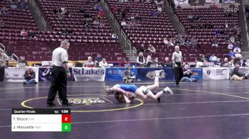 107 lbs Quarterfinal - Thomas Boyce, Conwell-Egan vs Jordan Manyette, Trinity (3)