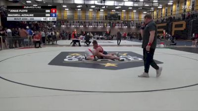 285 lbs Cons. Round 2 - Jonas Floyd, Iowa vs Maxwell Azzaline, Iowa