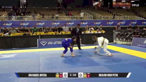 Mealow Roux Petre vs Ava Raquel Ortega 2026 Pan Kids Jiu-Jitsu IBJJF Championship