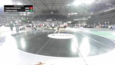 Boys 3A 126 lbs Quarterfinal - Adonai Garza, Kent Meridian vs Mark Kucheryaviy, Kennewick