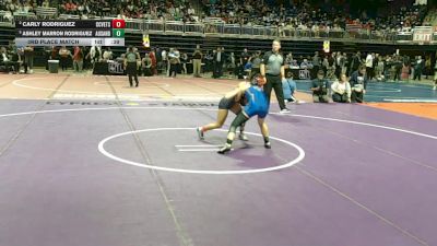 5A 100 lbs 3rd Place Match - Ashley Marron Rodriguez, Austin Anderson vs Carly Rodriguez, Corpus Christi Veterans Memorial