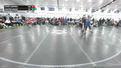 132 lbs Final - Zaine Campbell, Freakztyle Wrestling - HS vs Madynn Adams, TB Legacy - HS