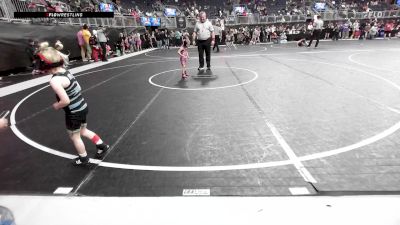 37.4-40.4 lbs 5th Place - Piper Baumann, Excelsior Springs Youth Wrestling Club vs Ayarra Schaefer, King Select