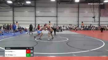 220 lbs Prelims - Bryce Crump, Indiana Outlaws White vs Matt Kirsop, Ohio Beach Boys