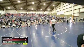 52 lbs Semifinal - Ceder Smith, Stallions Wrestling Club vs Julian Taoho, Timpanogos Wrestling