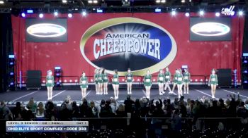Ohio Elite Sport Complex - Code 333 [2026 L3 Senior - D2 - Small Day 1] 2026 Cheer Power Grand Nationals