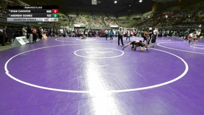 115 lbs Quarterfinal - Evan Cavazos, Immanuel vs Andrew Gomez, Porterville