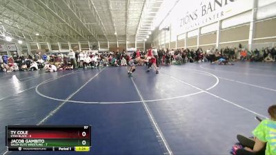 97 lbs Round 1 (4 Team) - Ty Cole, Utah Black vs Jacob Gambito, Salem Elite Wrestling