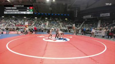 3A-165 lbs Quarterfinal - Kaden Romig, Torrington vs Landon Solaas, Mountain View