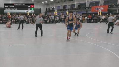 157 lbs 7th Place Match - Ricky Titus, Immortal Athletics WC vs Holden Kopari, Dickinson Wrestling Club
